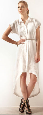 Linen Maxi Shirt Dress