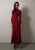 Outsider Long Sleeve Merino Maxi Dress - Red