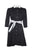 Outsider Monochrome Shirt Dress with Obi belt