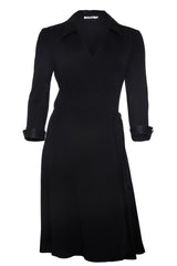 Outsider Wrap Dress - Black