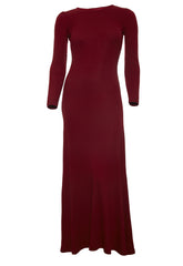 Outsider Long Sleeve Merino Maxi Dress - Red