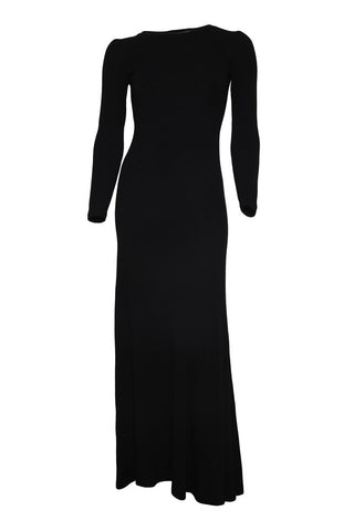Outsider Long Sleeve Merino Maxi Dress - Black