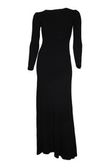 Outsider Long Sleeve Merino Maxi Dress - Black