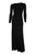 Outsider Long Sleeve Merino Maxi Dress - Black