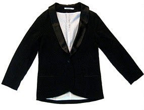 Tuxedo Blazer Jacket - Merino Wool with Satin collar